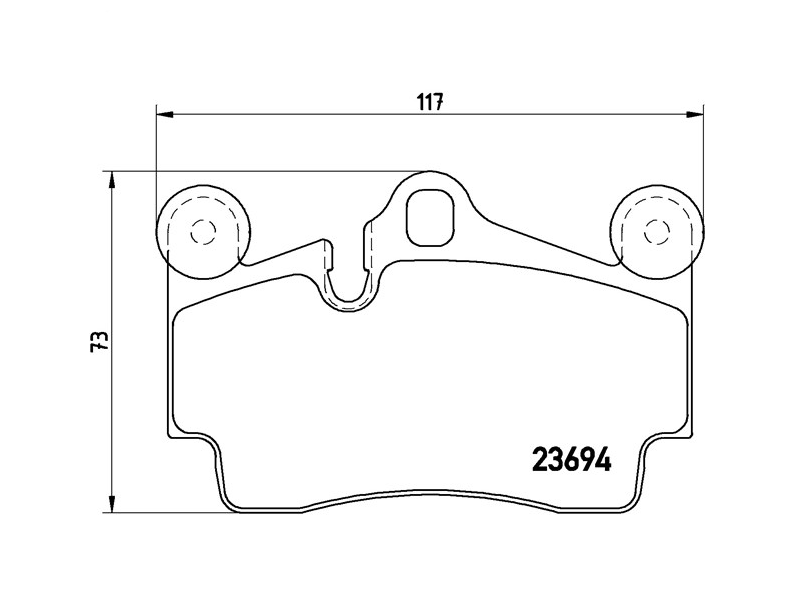 Brake pads (Rear) - Cayenne 955/957 Turbo, GTS, S, Diesel, and V6