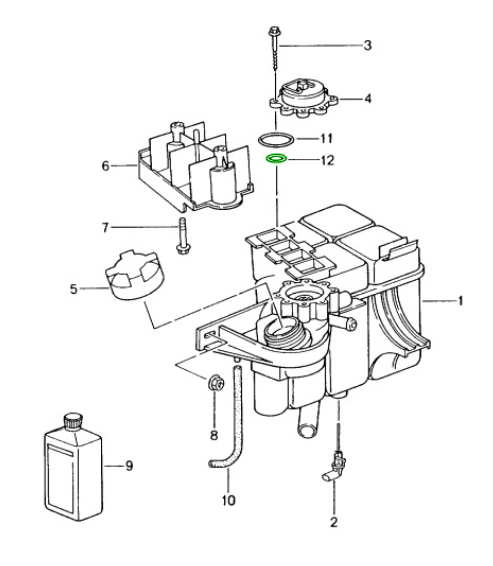 O-Ring for bleeder valve, small - Boxster 986, 996, 997, 987 Boxster / Cayman