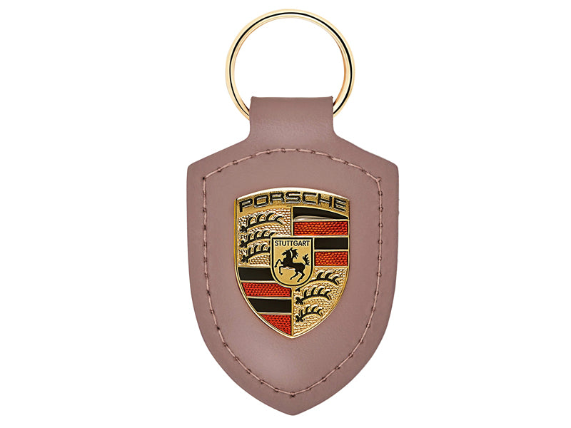 Porsche Key Tag with Crest (Genuine) - Frozen Berry