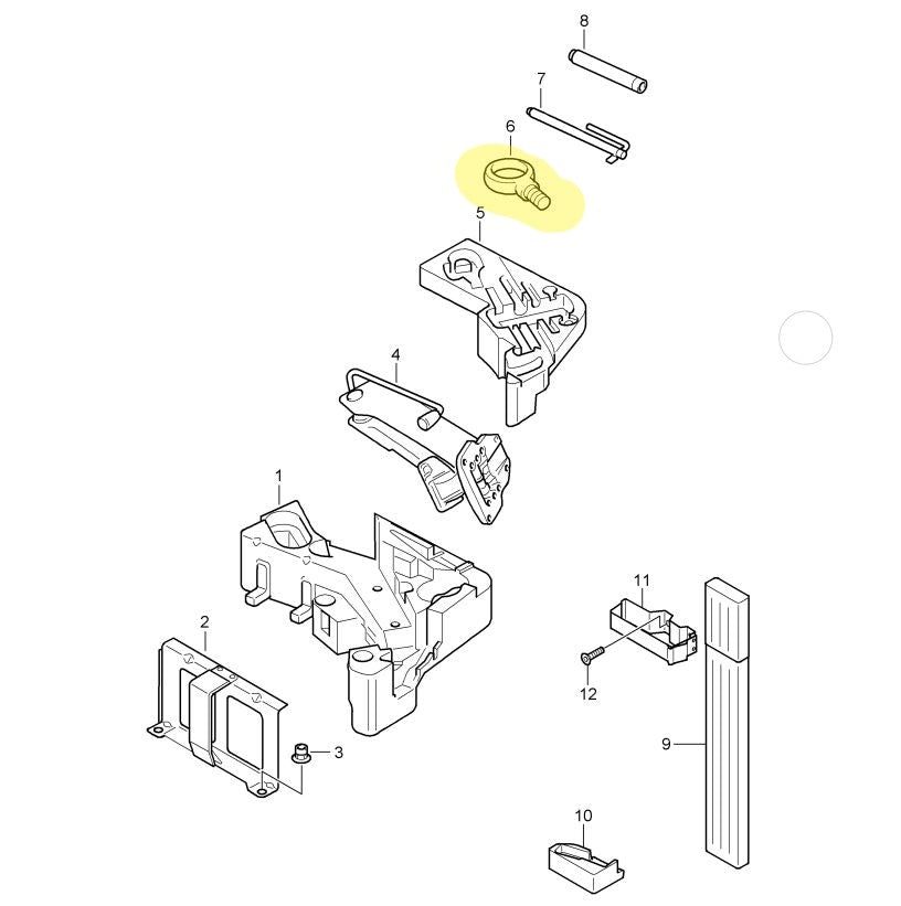 Towing eye (Genuine) - 955 / 957 Cayenne