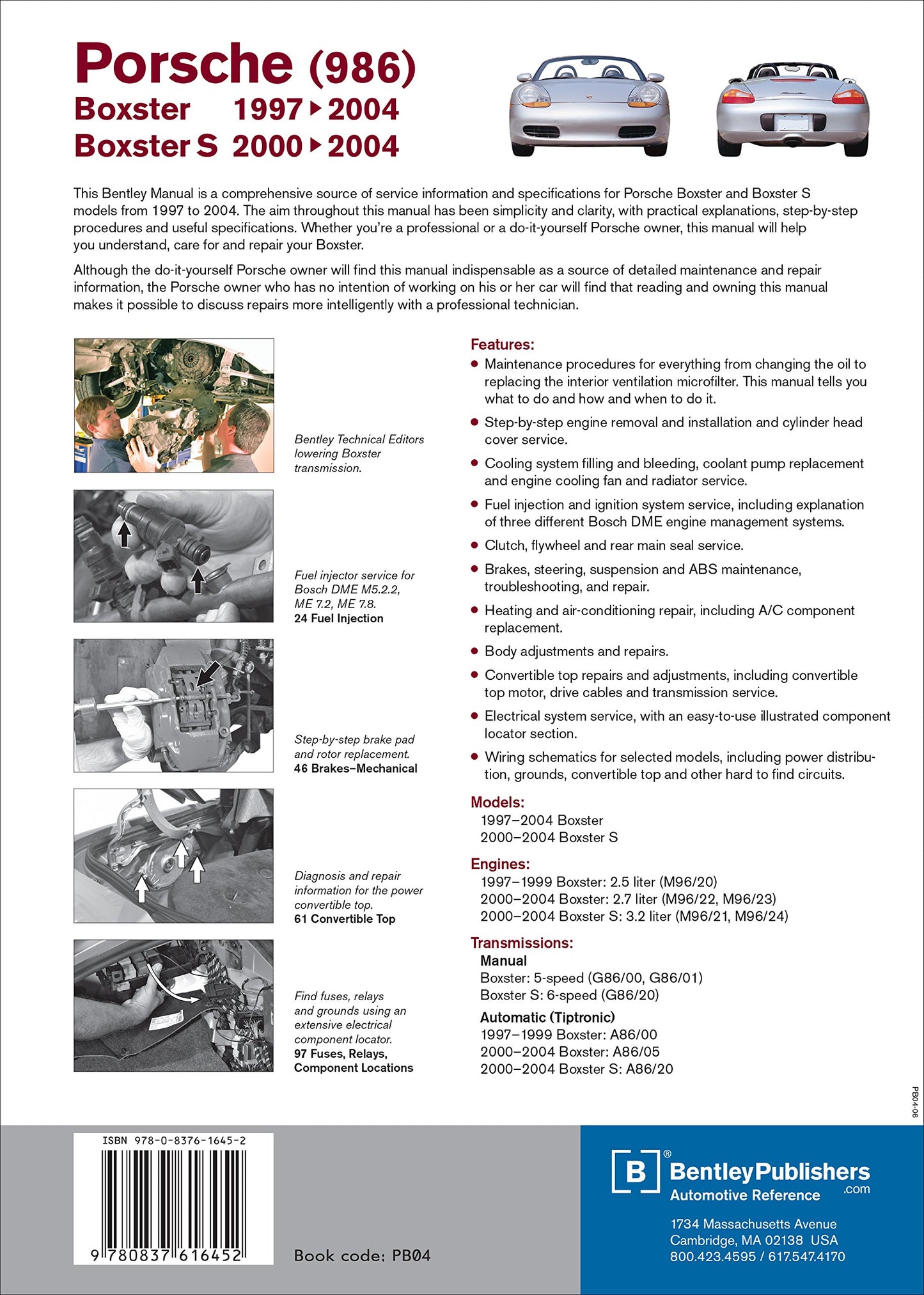 Workshop / Service Manual - Porsche Boxster (S) Type 986 (1997-2004)