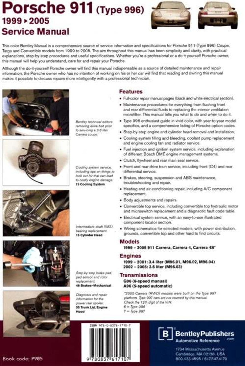 Workshop / Service Manual - Porsche 911 Type 996 (1999-2005)
