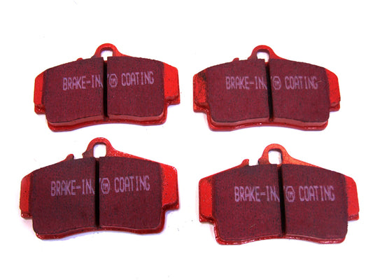 Brake pads (Rear EBC Red) - 986 / 987 Boxster S and Cayman, 996 & 997 Carrera 2 / 4