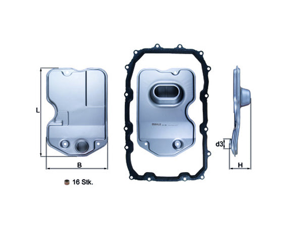 Tiptronic service kit including ATF - 955 / 957 Cayenne