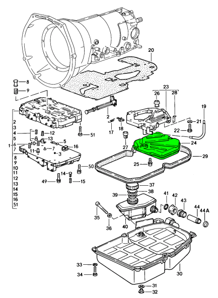 Automatic transmission filter - Porsche 928