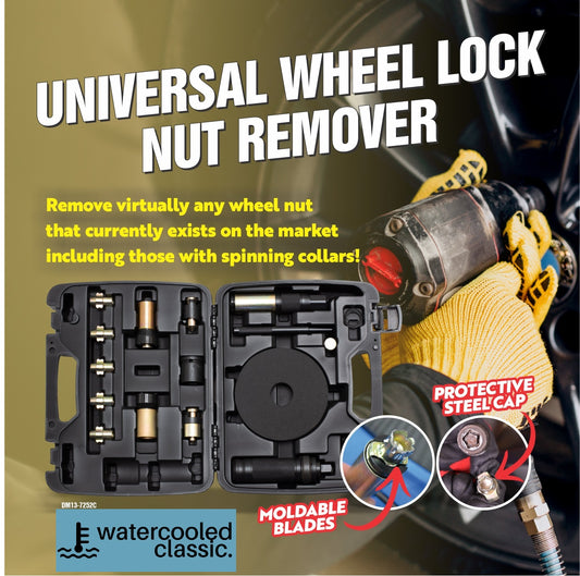 Universal locking wheel bolt / nut removal kit - RENTAL